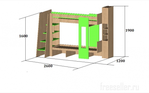 Схема двухъярусная кровать своими руками