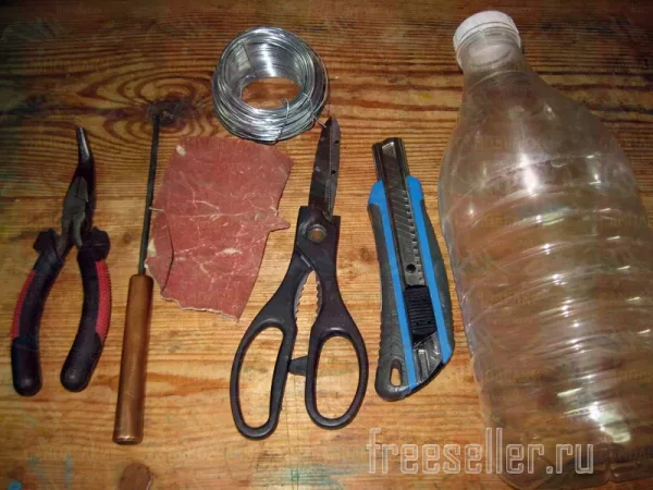 Материалы и инструменты для изготовления воронки для сыпучих продуктов