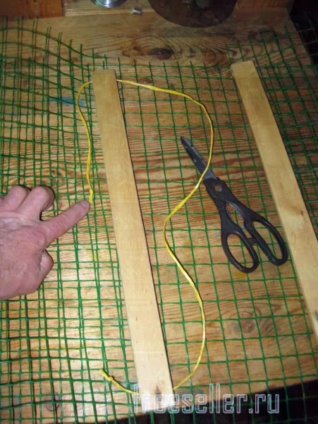 Процесс изготовления подвеса гамака для веников