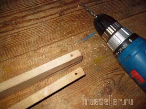 Процесс изготовления подвеса гамака для веников